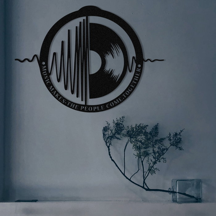 Wallity My Music v3 Escultura de pared negra